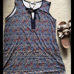 Oh So Comfy Dahlia Beautiful Print Summer Tunic